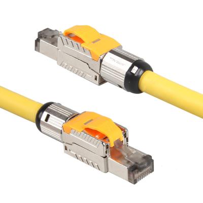 China Cable terminado campo STP del gato 7, cable modular del remiendo del gato 7 del enchufe de la red de RJ45 8P8C en venta