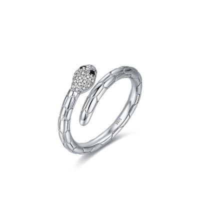 China TRENDY Cross Border Hot Sale Snake Jewelry Fashion Personality S925 Sterling Silver Snake Ring for Women for sale