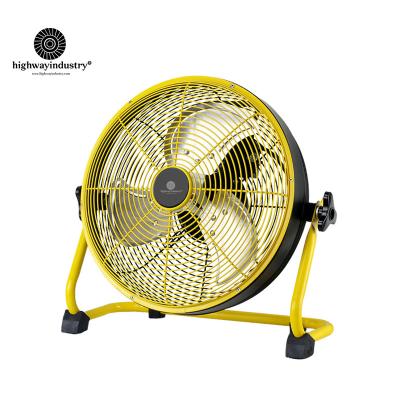 China Hotel Road Commercial Rechargeable 12 Inch Household Lithium Battery Floor Fan for sale