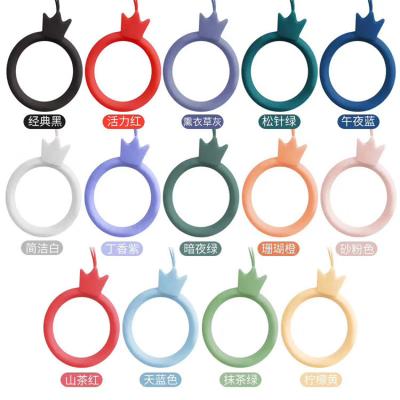 China Wear Lanyard Key Chain With Detachable Alloy Metal Rings Lanyard Silicone Ring for sale