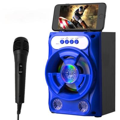 China Wireless Charger For Mobile Phone Smart Radio With Microphone Subwoofer DJ Sound System Cable Portable Audio Box for sale