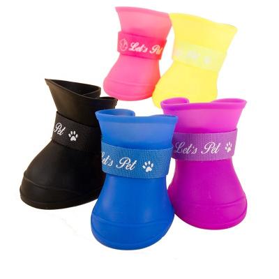 China Summer Viable Huge Dog Yu Xie Jelly Pet Shoes For Rain Supplies Waterproof Dog Shoes for sale