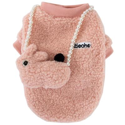 China Viable Cute Warm Bunny Bag Pet Cat Dog Clothes, Winter Dog Clothes for sale