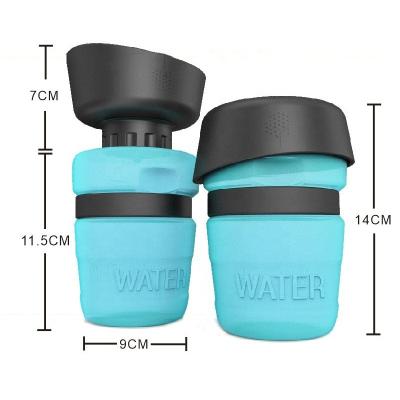 China New type sustainable soft ABS silicone dog travel water bottle, portable pet water bottle for sale