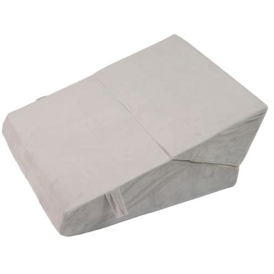 China Anti Dust Mite Removable Pillow Case Leg Wedge Pillow Memory Foam For Sleeping for sale