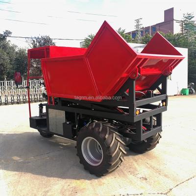 China China 500 Kg Automatic Fruit Mounted Tractors Small Mini Tricycle Oil Palm Transport Pick Up Trucks Unloader 3 Wheel Sawit Palm Truck 2000*1460*400mm for sale