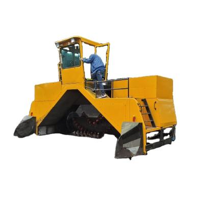 China Garden Bio Agriculture Self Propelled Commercial Mushroom Chicken Organic Fertilizer Making Windrow Machine Compost Turner for sale