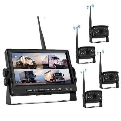 China 12 24 36V 960P 1080P HD Waterproof Rear View 7 Inch LCD Car Monitor Screen Reverse School Bus Truck Backup Camera System For Heavy Duty for sale