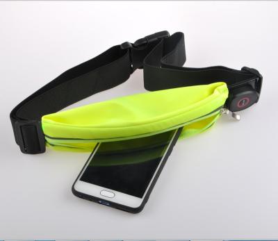 China With USB Running Belt Sports LED Waist Bag for sale