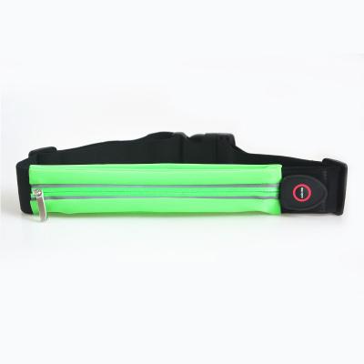 China With USB Pocket Pack Running Belt Sports LED Waist Bag for sale