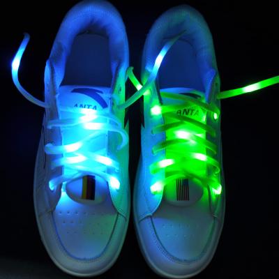 China Amazon Wholesale Hot Sale Round LED Light Laces Glowing Luminous Laces for sale