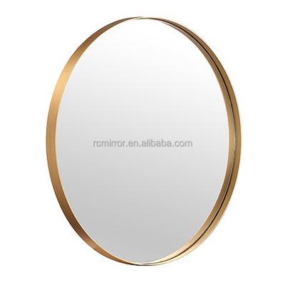 China Wholesale Modern Aluminum Decorative Modern Cloakroom Wall Arch Frame Gold Full Floor Mirror for sale