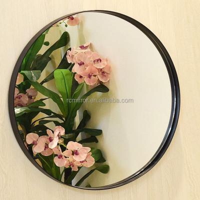 China Modern Round Bathroom Decorative Wall Mirror-Wall-Mounted Decorative Glass Mirror 60cm Metal Frame, Suitable For Living Room, Bedroom for sale