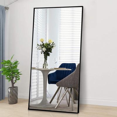 China Fashion Modern Luxury Home Decorative Furniture Large Size Antique Floor Standing Dressing Mirror for sale