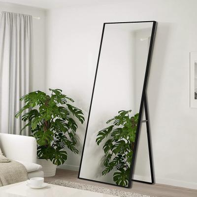 China OEM Modern High Quality Floor Standing Large Full Length Free Standing Dressing Mirror For Hotel Home Decoration for sale