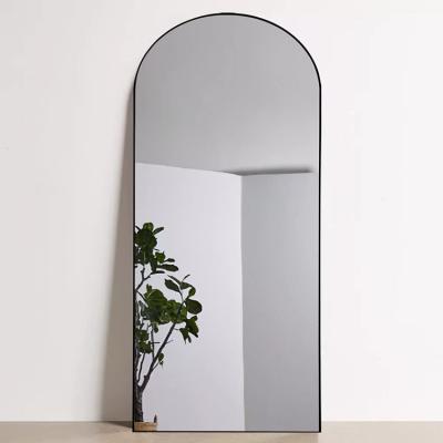 China Modern Luxury Oversized Arch Floor Mirrors Large Decorative Home Decor Integral Mirror Floor Mirror for sale