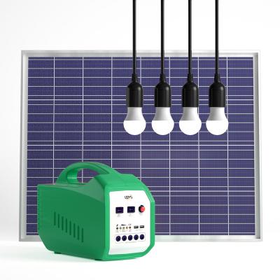 China Mini 60w Solar Home Backup Light Bulbs Generator Home System Charging Kit for sale