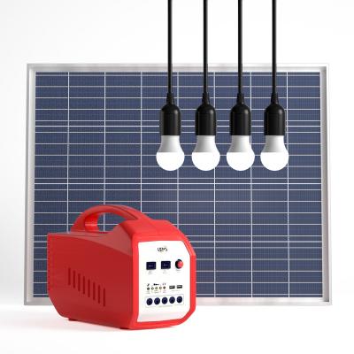 China Home Panel Charging 80w Solar Powered Generator Light Panels System Kit for sale