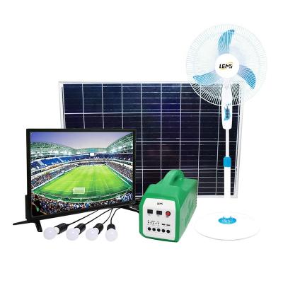 China 100W Home Solar Power Generator Led Light Usb Charger Home System Kit for sale