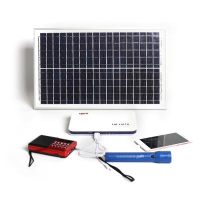 China DC 44.4Wh 10w Home Solar Powered Home Power System Off Grid Headlight System Indoor Portable Solar Home Kit for sale