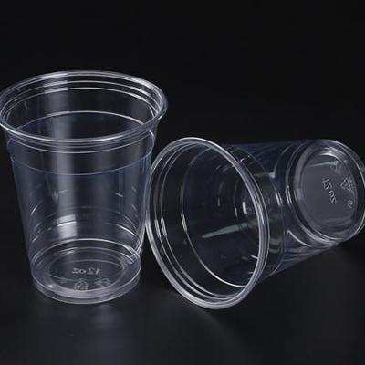 China Wholesale Eco-friendly Common Clear Cold Drink Pet Logo Plastic Printing Disposable Cups for sale