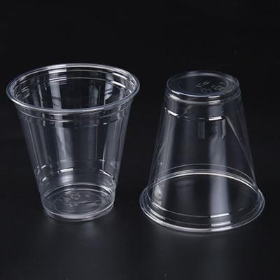 China Custom Disposable Cups Clear Plastic Cup Eco - Friendly With Lids Custom Plastic Juice Glasses for sale