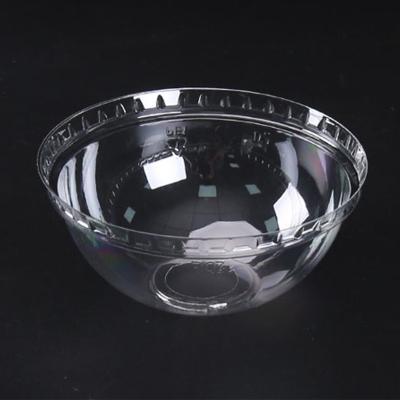 China Non Spill Printing Logo Cold Drinking Clear Plastic PET Dome Lids Cups Lids For Drinks for sale