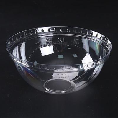 China Non Spill 98mm Caliber Disposable Clear Pet Plastic Dome With Lid Cross Hole for sale