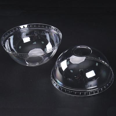 China Non Spill Factory Price PET Plastic Dome Lids For Disposable Plastic Cup Or Paper Coffee Cups For Beverage for sale