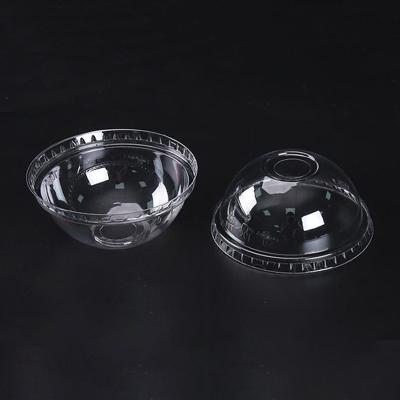 China Non Spill 90mm PP Plastic Disposable Injection Dome Lid For Beverage for sale