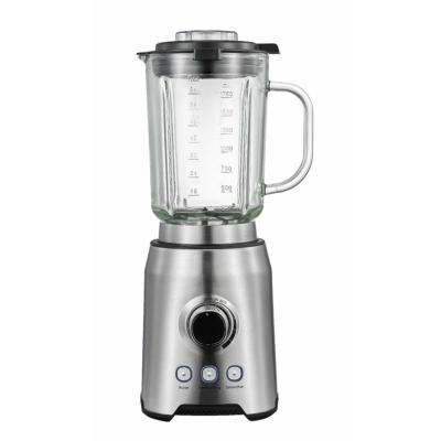 China Variable Speed+3 Preset Function Buttons 2021 Hot Selling Stainless Steel Plus Link Housing 1.75L Glass Jar Smoothie 1200W Powerful Blender With Variable Speed for sale