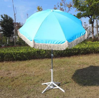 China All in 1 European and American Classic Outdoor Umbrella Tassel Beach Umbrella Customizable Model for sale