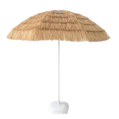 China All In 1 1.8m Straw Umbrella Beach Umbrella Outdoor Sunscreen Can Be Furniture Customized High Quality Umbrella for sale