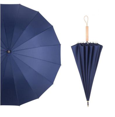 China High Quality Wooden Handle Color Luminous Umbrella Rainproof Windproof for sale