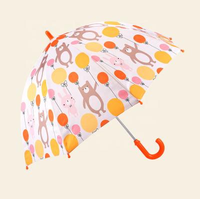 China Kindergarten Children's Cartoon Super Light Princess Boys and Girls Folding Children's Umbrellas Long Handle Children's Umbrella for sale