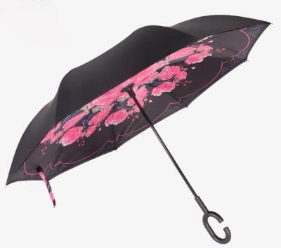 China Hot Selling Different Pongee Styles Inverted Umbrella for sale