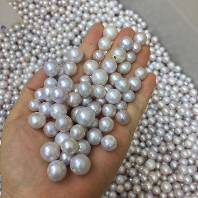 China For Jewelry Making Wholesales DIY PEARLS, 10-13 mm 100% Freshwater Good Luster Pearl Has perfect round nature with half or no hole for sale