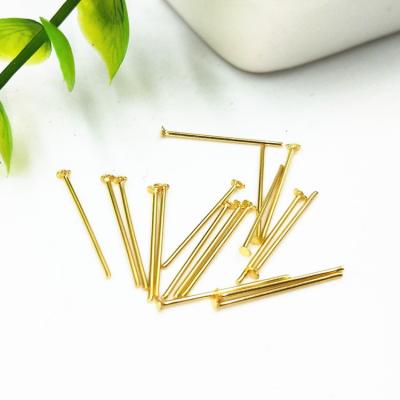 China DIY For Earring PRICE WHOLESALE BULK BULK Stainless Steel T HEAD Pin and NEEDLES JEWELRY Findings DIY Accessories 18K HANDMADE Gold Plated 15-50 mmmm for sale