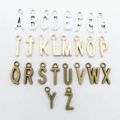 China BOHEMIA fashion letter charms hanger - metal with gold, antique silver, antique copper plating for sale