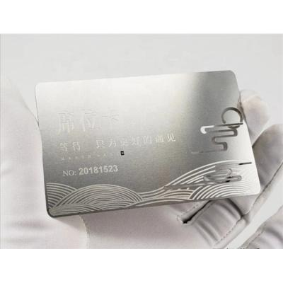 China Custom Silver Nfc Stainless Steel Metal Business Card/VIP/Membership Card/Gift Card Gold Business Cards With Logo for sale