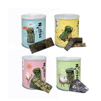 China Free Sample Snacks China Low Fat Price Vegan Snacks Manufacuring Roasted Sandwich Seaweed for sale