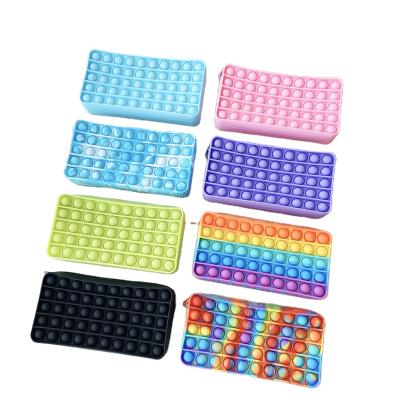 China Kids Bustle Wholesale Pouch Timi Silicone Popper Anti-stress Popet Pencil Case, Popi Bubble Popi Pencil Box Busty Person for sale