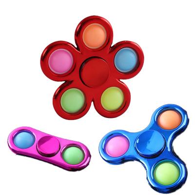 China Bouncy Person Spinner Toys Kids Push Up Spinners Noise Bubble Bouncy Person Metal, Noise Bubble Bouncy Person Toys Spinners With Box For ADHD Anxiety, Sensory Relaxation for sale