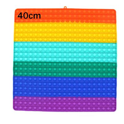 China 40cm Rainbow Push Noise BubbleFigets Popper Jumbo Popper Timi Kids Jumbo Poppet Educational Toy For Logic Study for sale