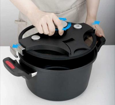 China Sustainable 6 Liter Household Ring Non-Stick Explosion Proof Instant Low Pressure Cooker for sale