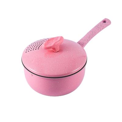 China General use for gas and induction cooker non stick cookware cast iron noodle casserole soup pot for sale