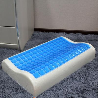 China Cool Surface Memory Foam Cool Sleeping Gel Pillow For Side Sleeper for sale