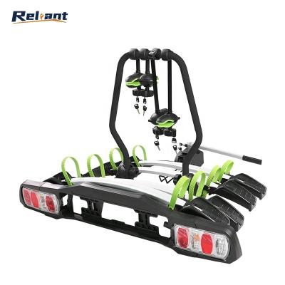 China Durable Universal 60Kg Load Heavy Duty Aluminum Alloy Bikes 4 2 Inch Hitch Bike Rack for sale