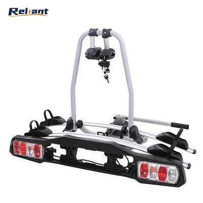 China Durable Universal Steel Portable Foldable Hitch Mount Bike Rack For Car for sale