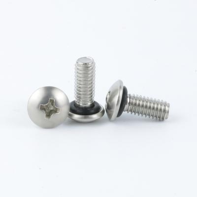 China Pan Customized Waterproof Dustproof Leakproof screws Phillips Round Head Pan Head m2 M3 M3.5 M4 M5 M6 304 stainless steel screws for sale